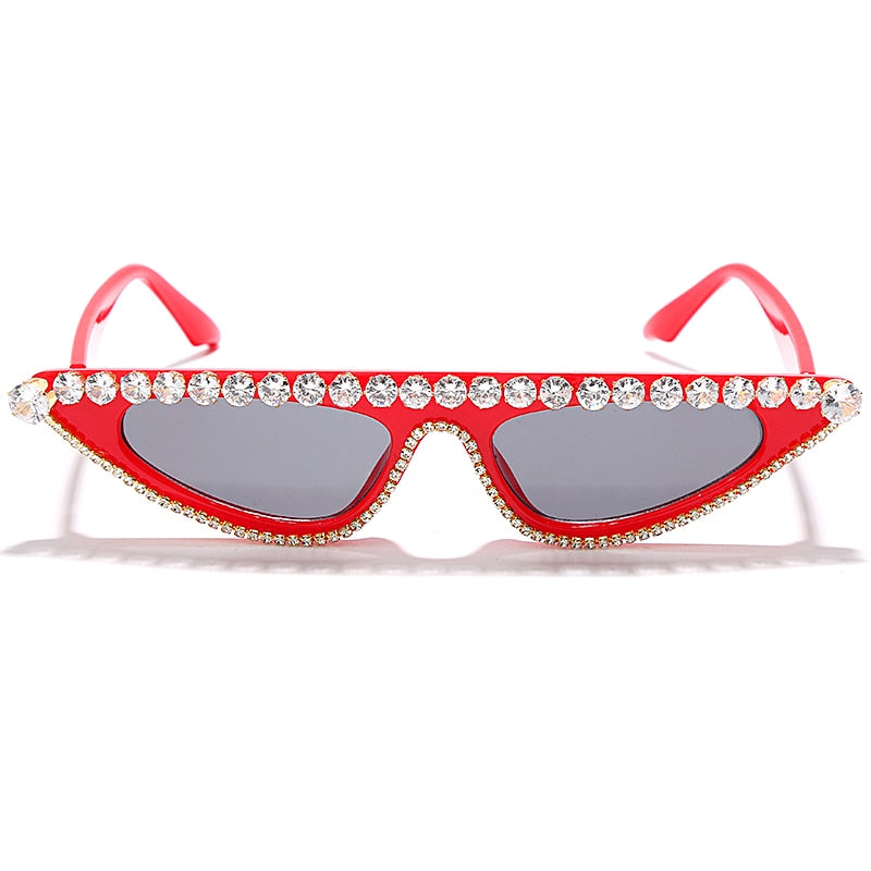 Cat Eye Women Luxury Diamond Sunglasses