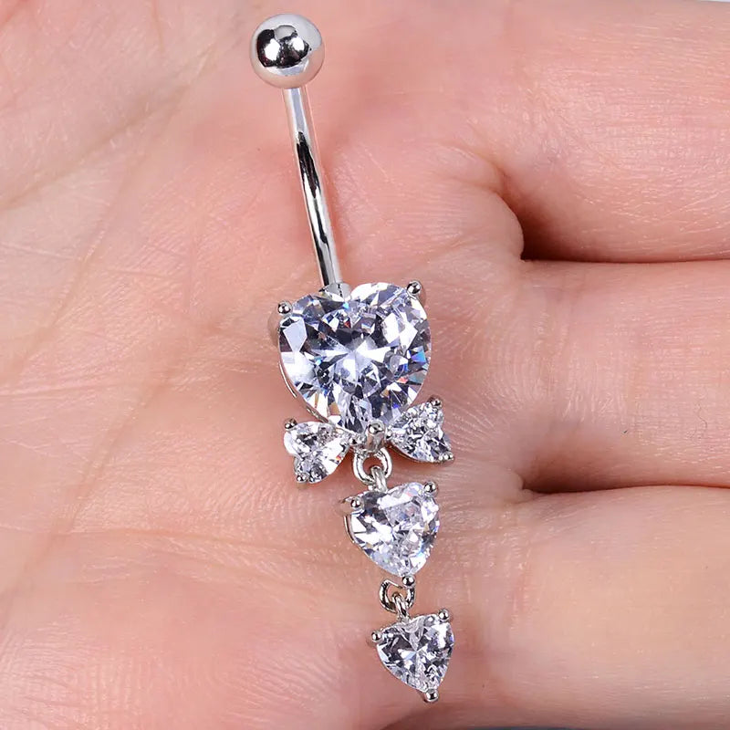 1pc Stainless Steel Navel Piercing for Women