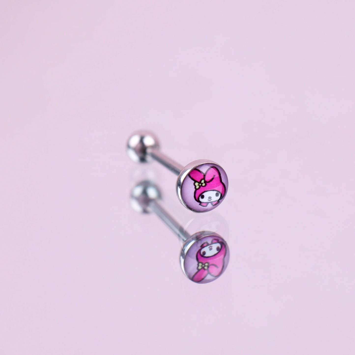 14G Cute Design Tongue Barbell Jewelry Stainless Steel