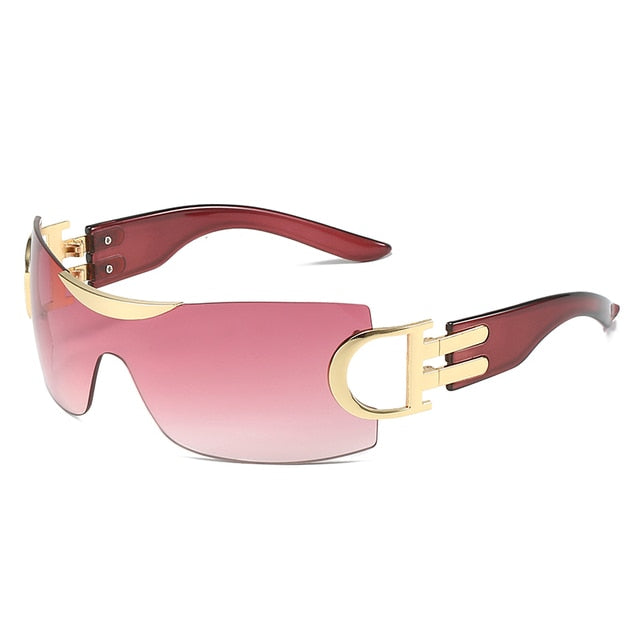 Luxury Punk Sports Sunglasses Women Five Star Fashion Eyewear