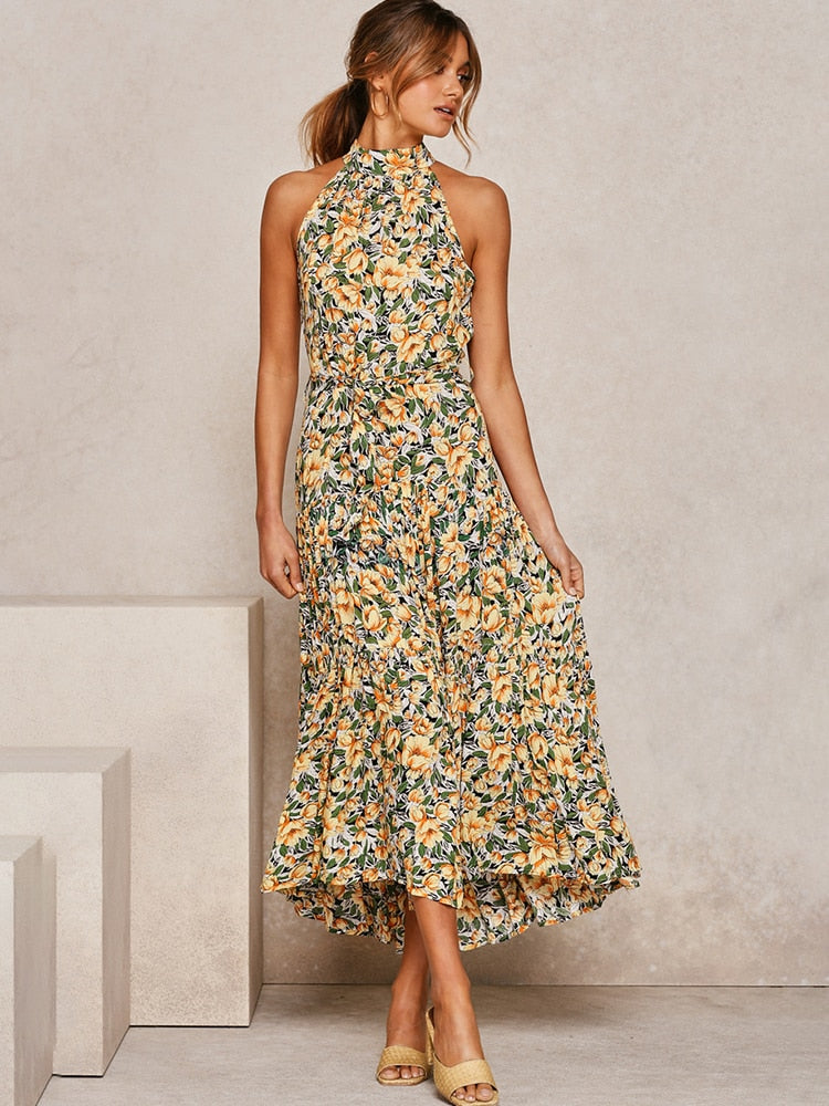 Summer Long Dress Polka Dot Casual Dresses