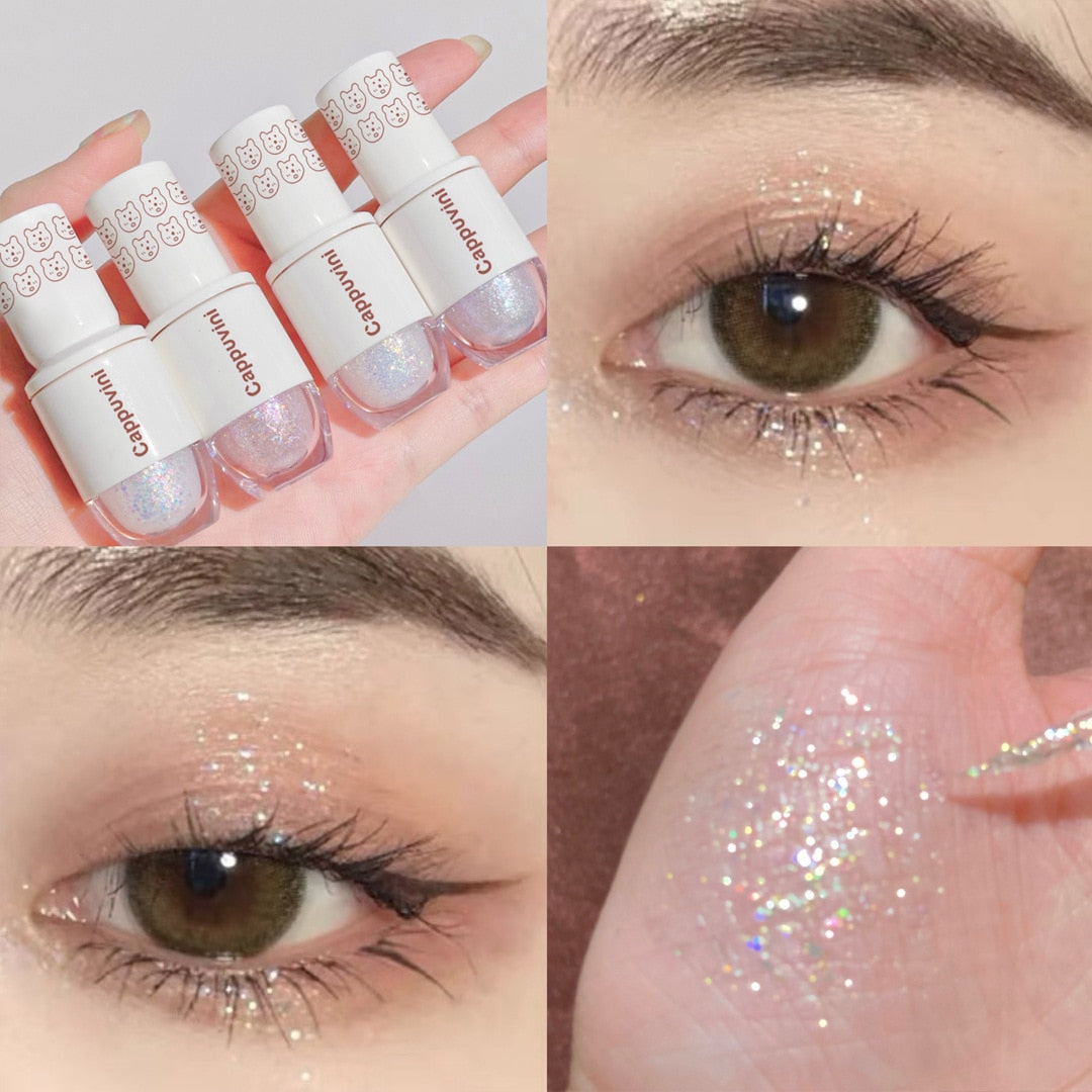 6 Colors Glitter Liquid Eyeshadow Highlighter
