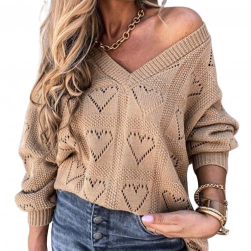 Love Heart Hollow Crochet Sweater