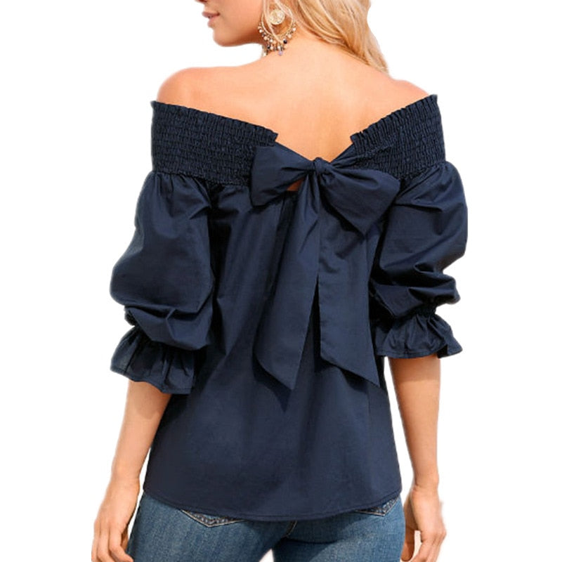 Sexy Off Shoulder Summer Strapless Blouse