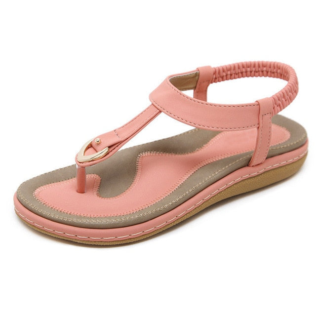 women bohemia beach flip flops soft flat sandals