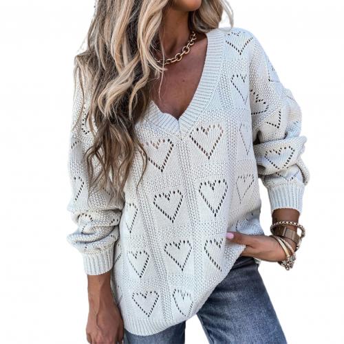 Love Heart Hollow Crochet Sweater