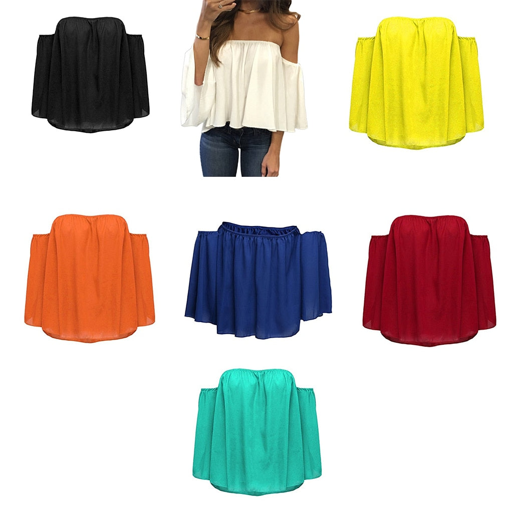 Summer Stylish Off Shoulder Casual Blouse