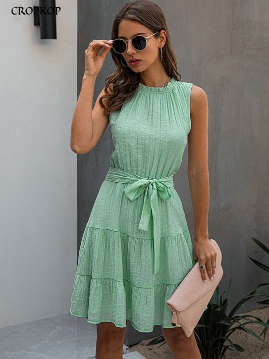 Mini vestido corto de verano Ropa ajustada para mujer elegante