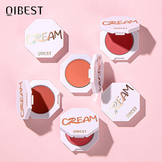 6 Color Blush Makeup Palette Red Rouge Lasting Natural Cream Cheek Contour