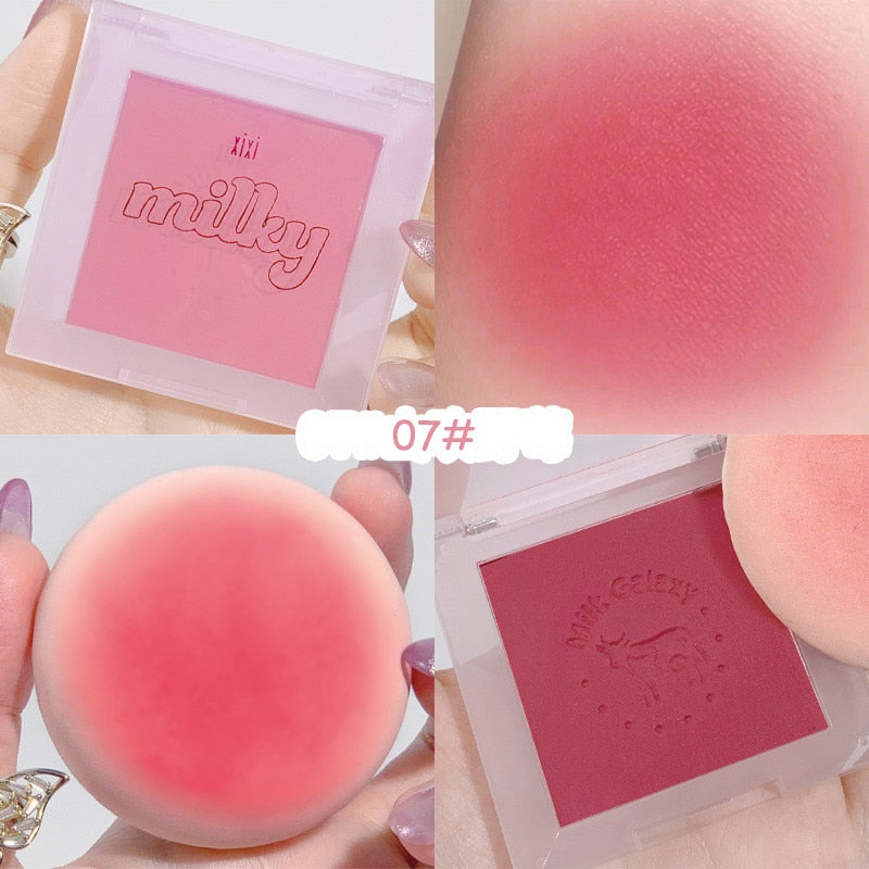 Soft Matte Blush Mini Portable Palette Peach Pink Red Rouge Cheek
